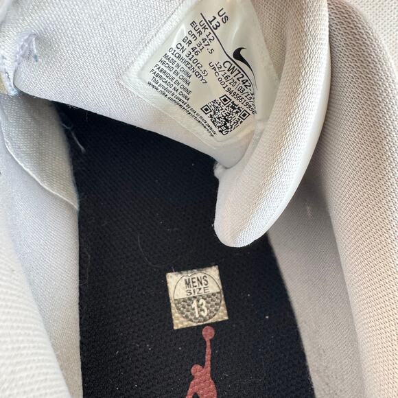 Size 13 - Jordan ADG 3 White Tech Grey Athletic Shoe - Picture 5 of 12